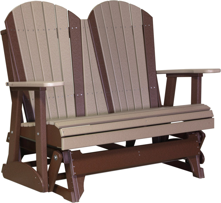 LuxCraft Recycled Plastic 4' Adirondack Glider Chair