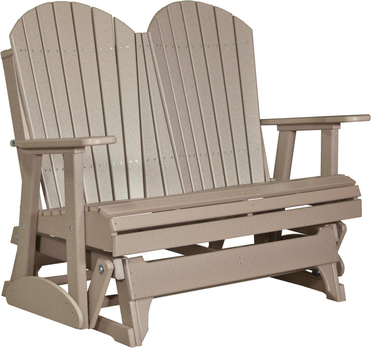 LuxCraft Recycled Plastic 4' Adirondack Glider Chair