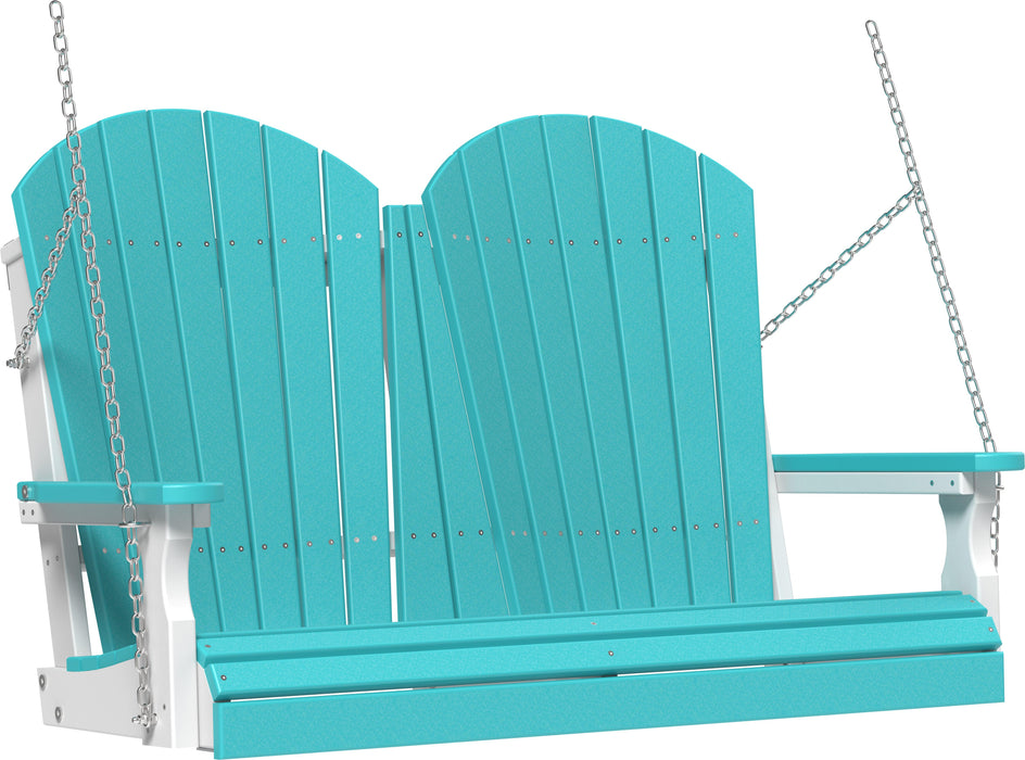 LuxCraft Adirondack 4ft. Recycled Plastic Porch Swing