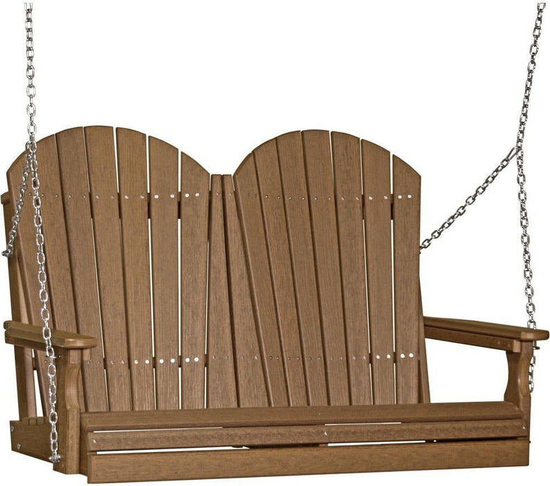 LuxCraft Adirondack 4ft. Recycled Plastic Porch Swing