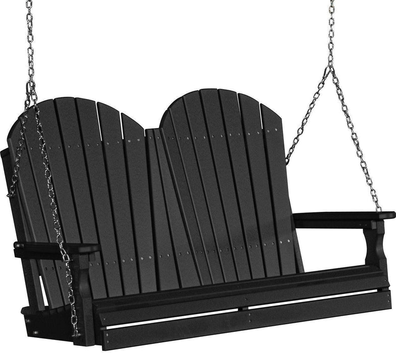 LuxCraft Adirondack 4ft. Recycled Plastic Porch Swing