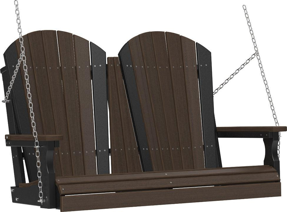 LuxCraft Adirondack 4ft. Recycled Plastic Porch Swing
