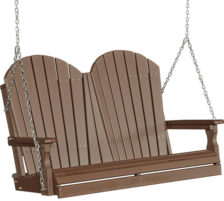 LuxCraft Adirondack 4ft. Recycled Plastic Porch Swing