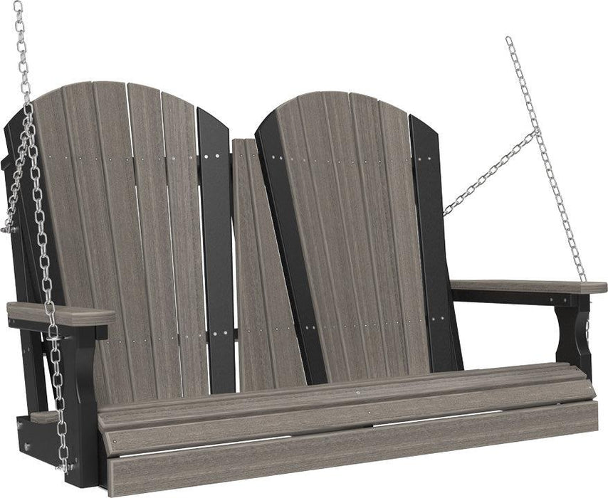 LuxCraft Adirondack 4ft. Recycled Plastic Porch Swing