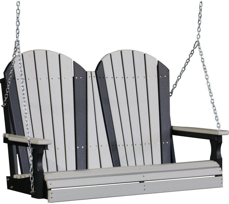 LuxCraft Adirondack 4ft. Recycled Plastic Porch Swing