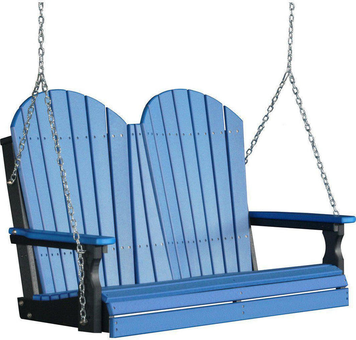 LuxCraft Adirondack 4ft. Recycled Plastic Porch Swing