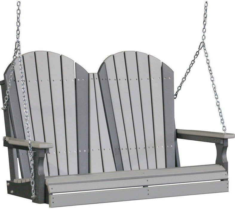 LuxCraft Adirondack 4ft. Recycled Plastic Porch Swing
