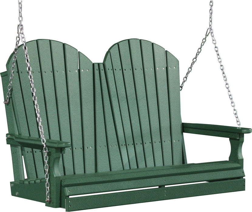 LuxCraft Adirondack 4ft. Recycled Plastic Porch Swing