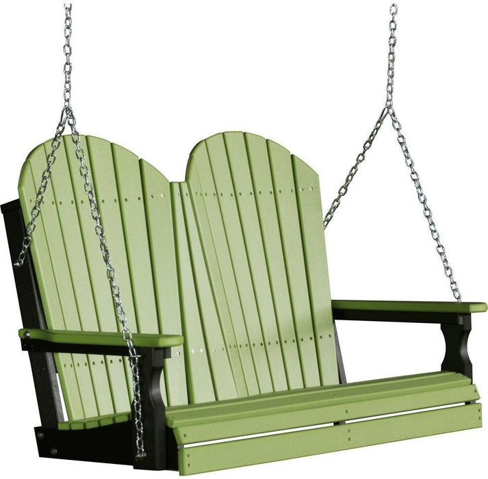 LuxCraft Adirondack 4ft. Recycled Plastic Porch Swing