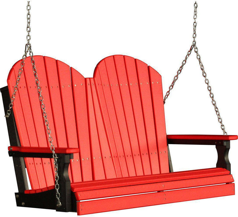 LuxCraft Adirondack 4ft. Recycled Plastic Porch Swing