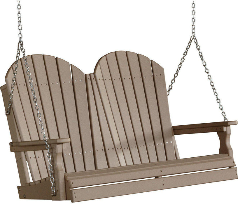 LuxCraft Adirondack 4ft. Recycled Plastic Porch Swing