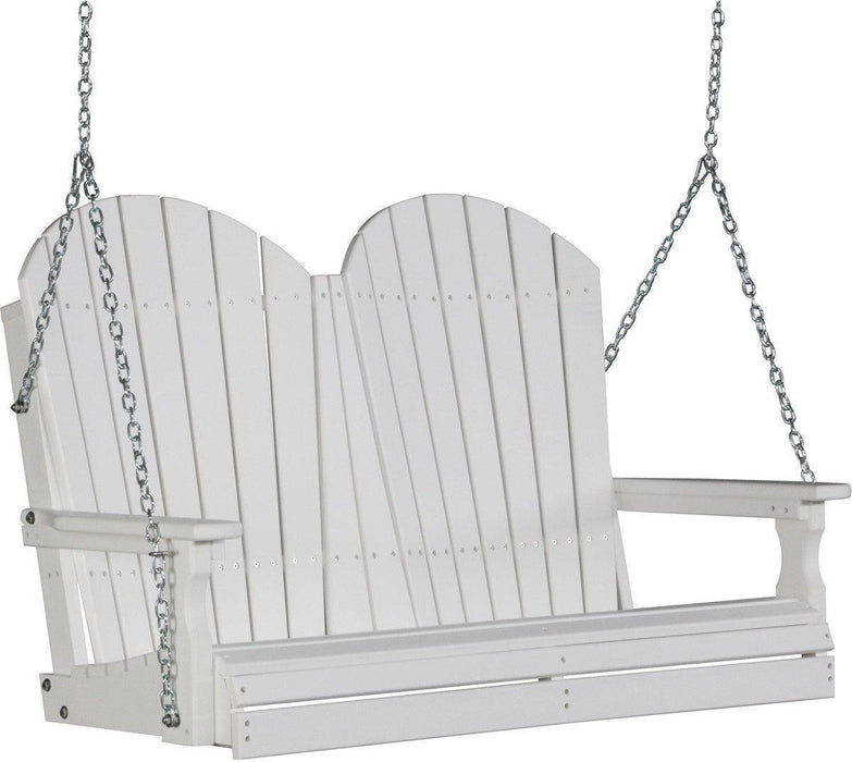 LuxCraft Adirondack 4ft. Recycled Plastic Porch Swing