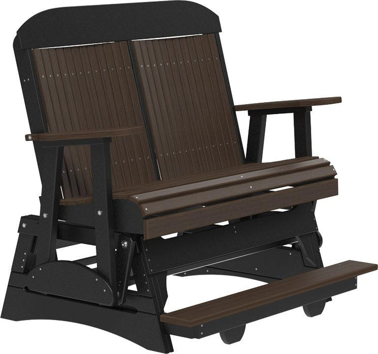 LuxCraft Counter Height Recycled Plastic 4' Classic Balcony Glider