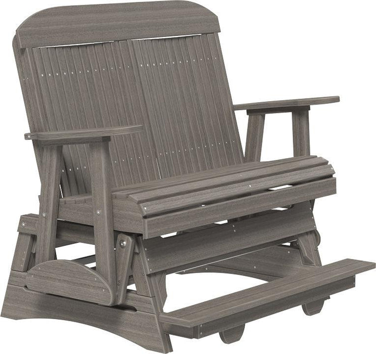 LuxCraft Counter Height Recycled Plastic 4' Classic Balcony Glider