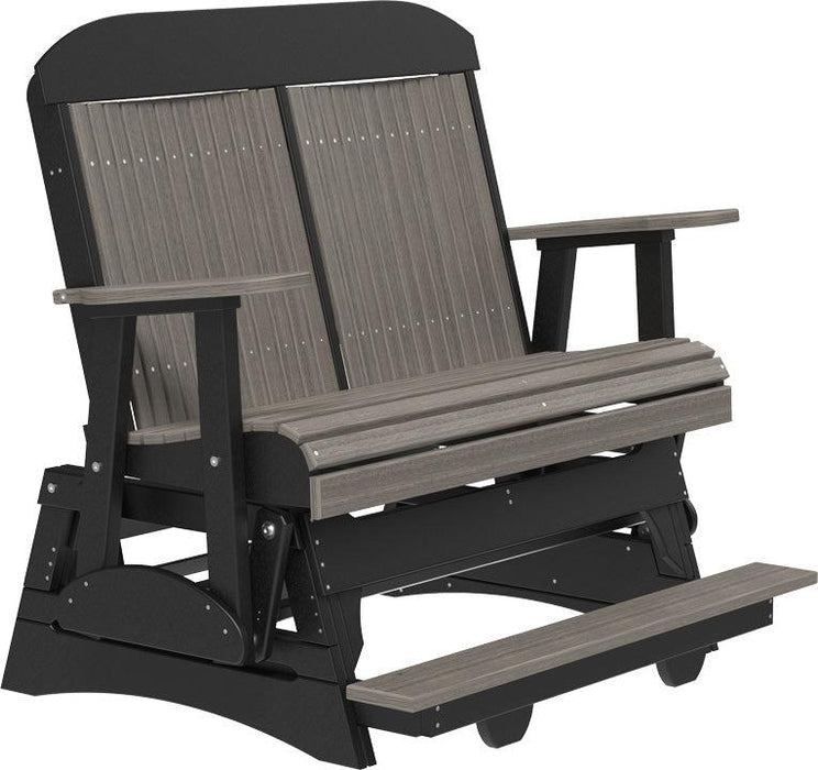 LuxCraft Counter Height Recycled Plastic 4' Classic Balcony Glider