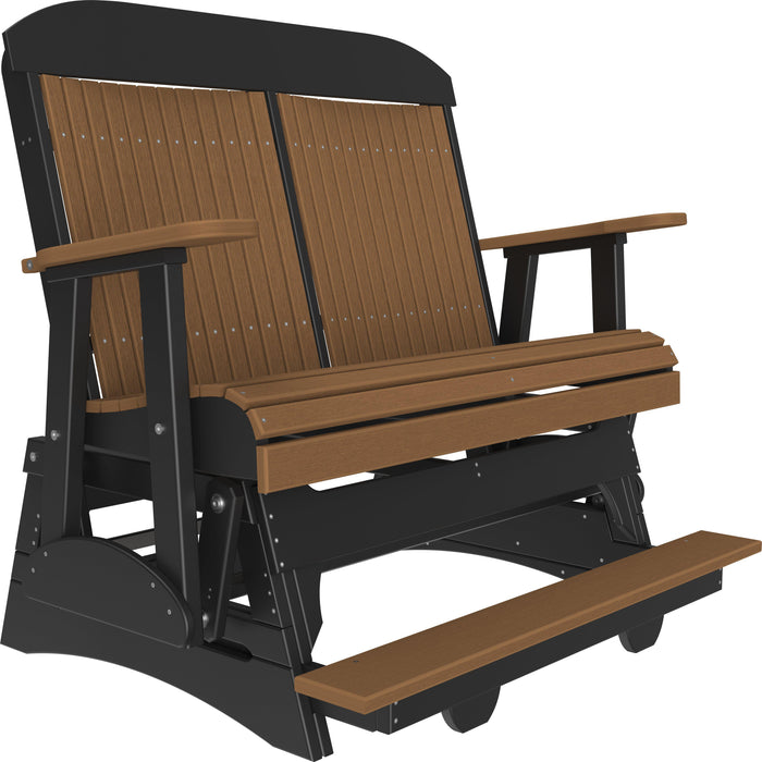 LuxCraft Counter Height Recycled Plastic 4' Classic Balcony Glider