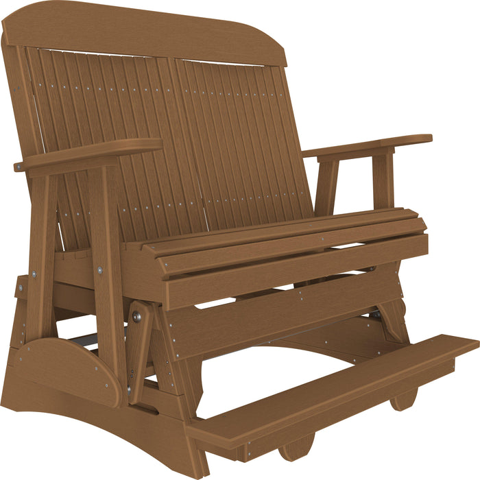 LuxCraft Counter Height Recycled Plastic 4' Classic Balcony Glider