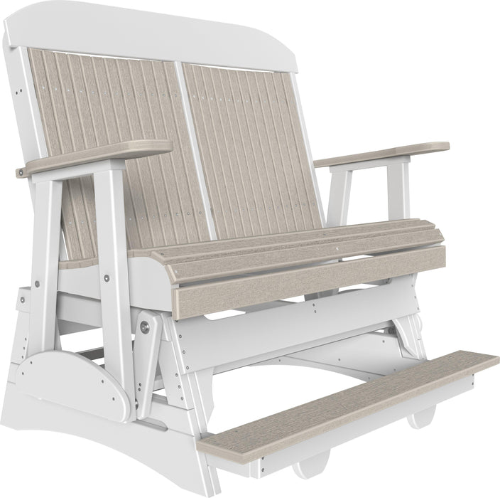 LuxCraft Counter Height Recycled Plastic 4' Classic Balcony Glider