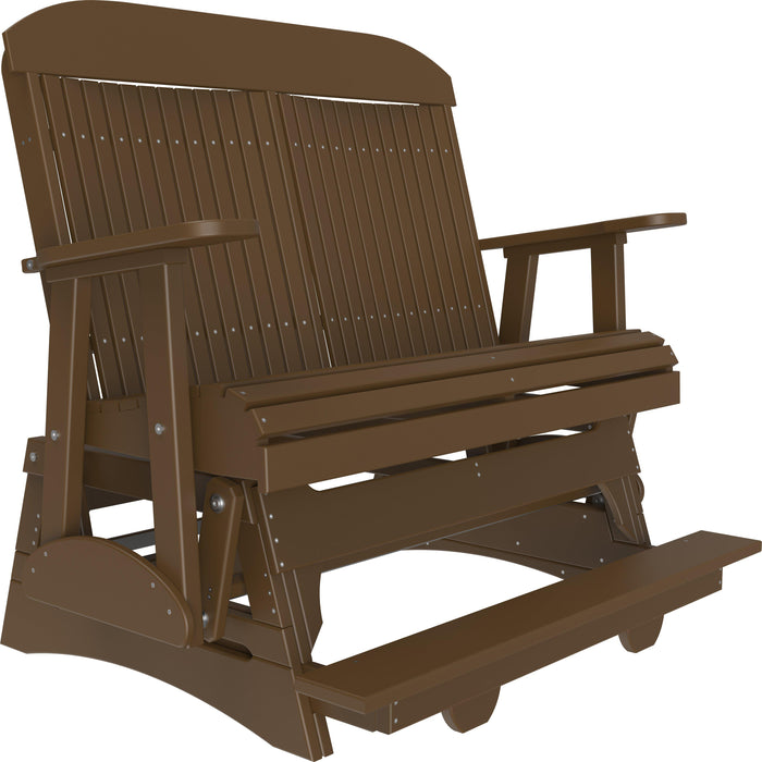 LuxCraft Counter Height Recycled Plastic 4' Classic Balcony Glider