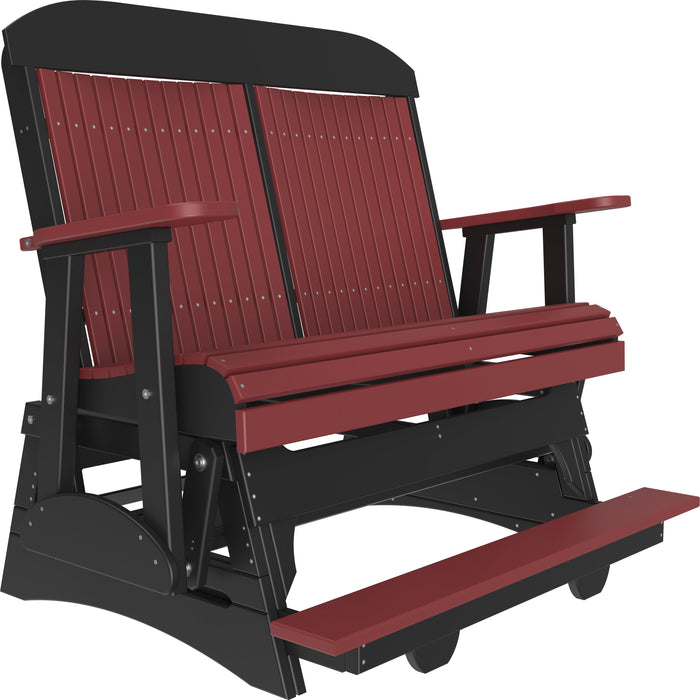 LuxCraft Counter Height Recycled Plastic 4' Classic Balcony Glider