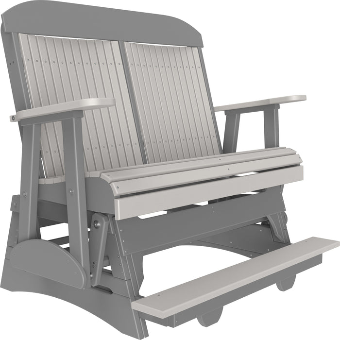 LuxCraft Counter Height Recycled Plastic 4' Classic Balcony Glider