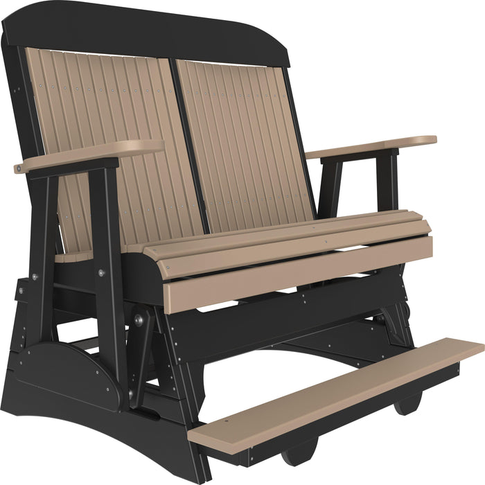 LuxCraft Counter Height Recycled Plastic 4' Classic Balcony Glider