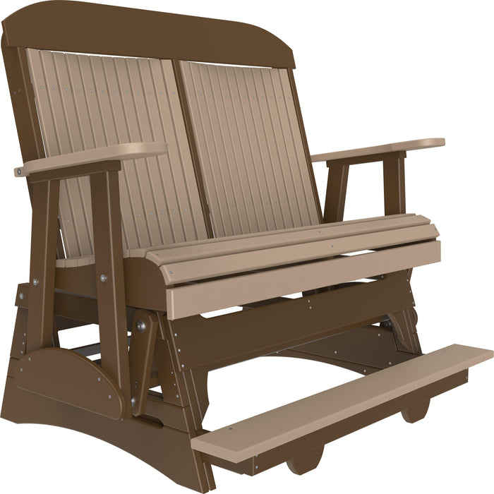 LuxCraft Counter Height Recycled Plastic 4' Classic Balcony Glider