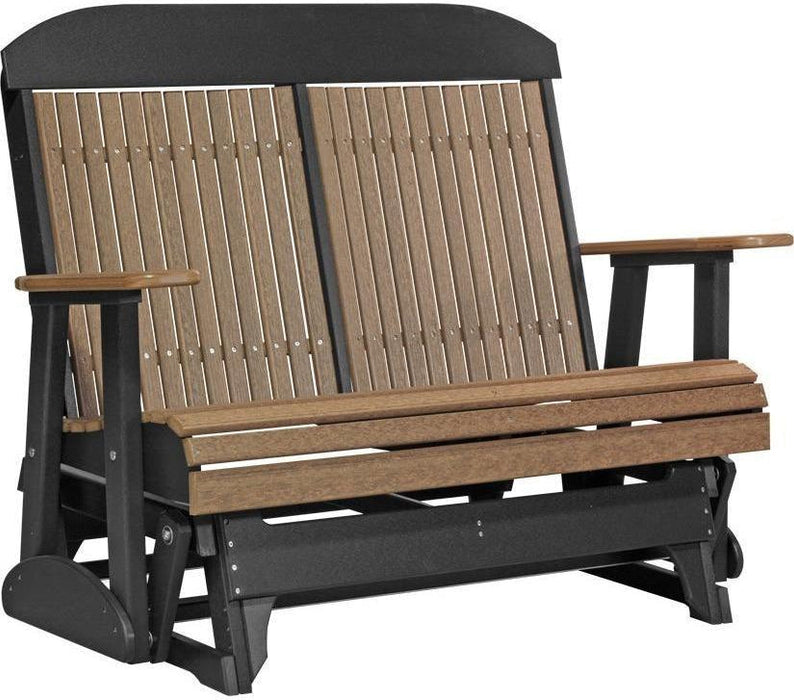 LuxCraft Classic Highback 4ft. Recycled Plastic Patio Glider