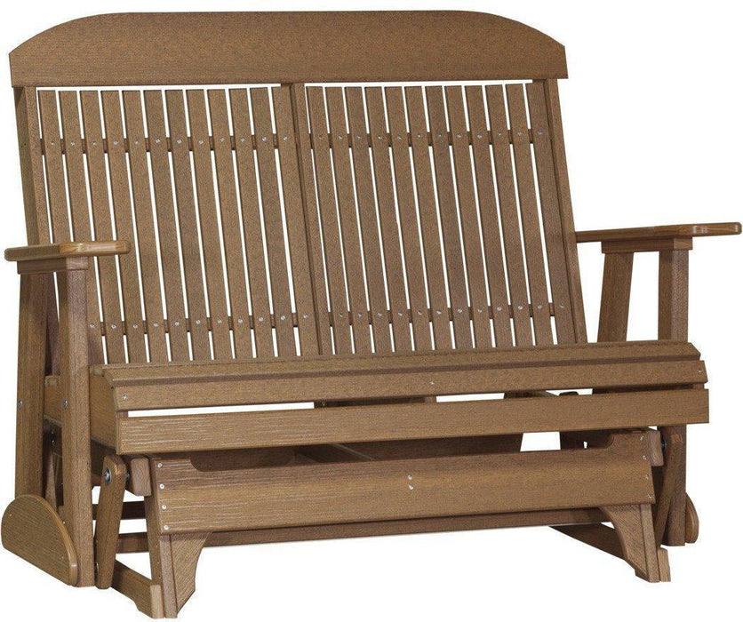 LuxCraft Classic Highback 4ft. Recycled Plastic Patio Glider