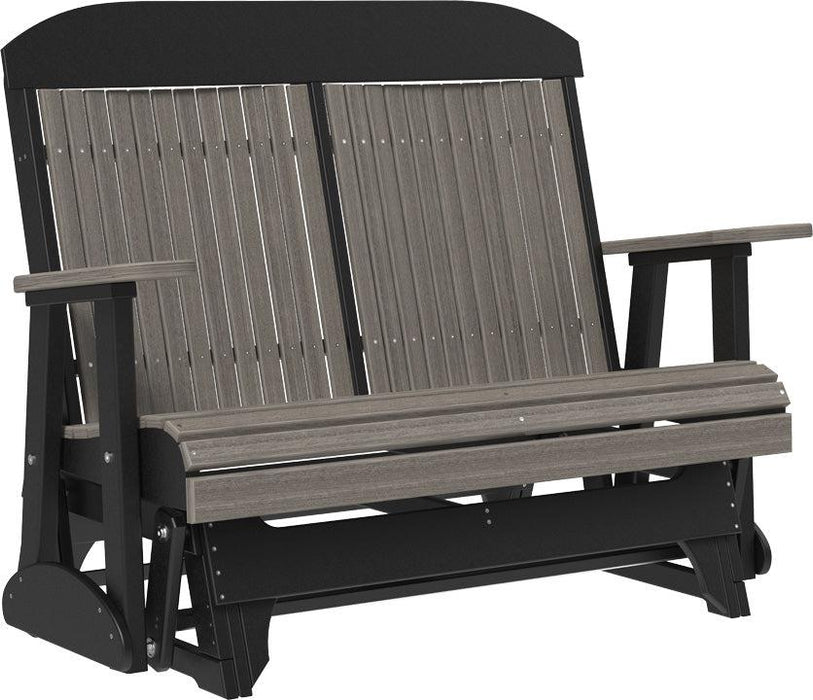 LuxCraft Classic Highback 4ft. Recycled Plastic Patio Glider