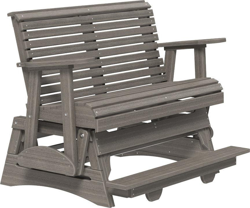 LuxCraft Recycled Plastic Counter Height 4' Plain Balcony Glider
