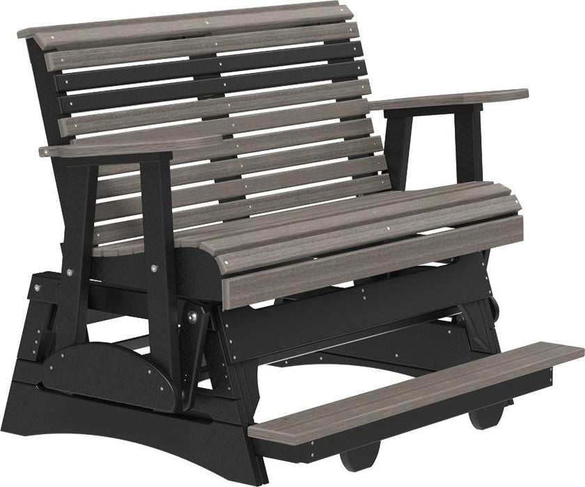 LuxCraft Recycled Plastic Counter Height 4' Plain Balcony Glider