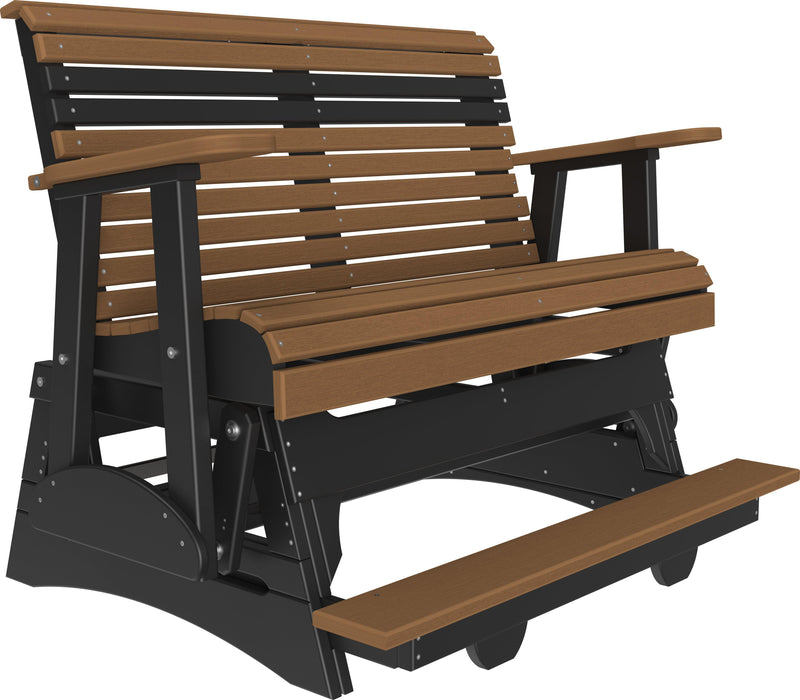 LuxCraft Recycled Plastic Counter Height 4' Plain Balcony Glider