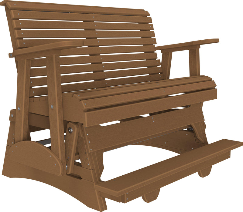 LuxCraft Recycled Plastic Counter Height 4' Plain Balcony Glider