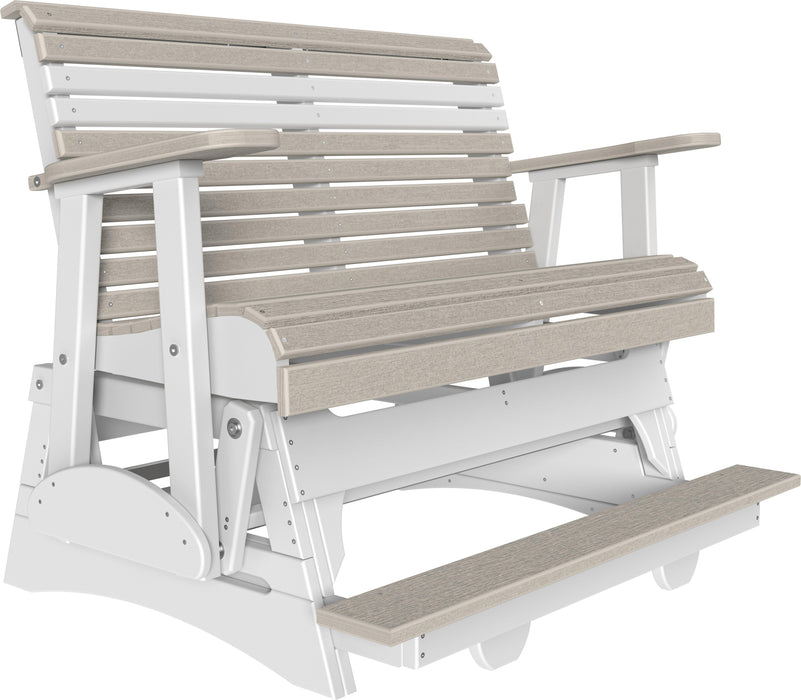 LuxCraft Recycled Plastic Counter Height 4' Plain Balcony Glider