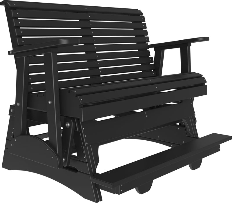 LuxCraft Recycled Plastic Counter Height 4' Plain Balcony Glider