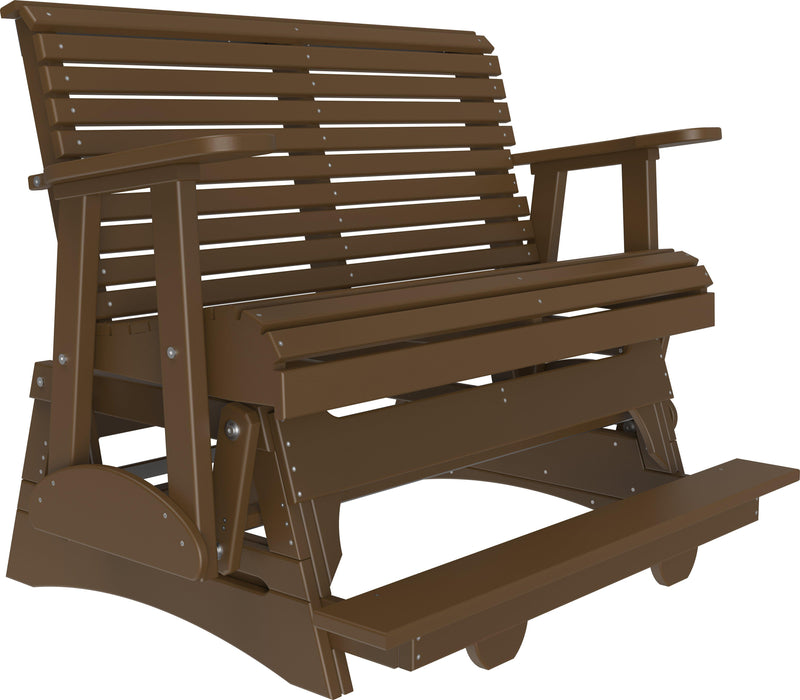 LuxCraft Recycled Plastic Counter Height 4' Plain Balcony Glider