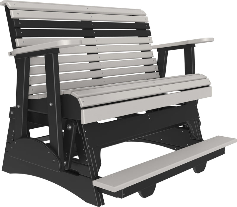 LuxCraft Recycled Plastic Counter Height 4' Plain Balcony Glider