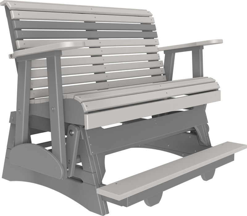 LuxCraft Recycled Plastic Counter Height 4' Plain Balcony Glider