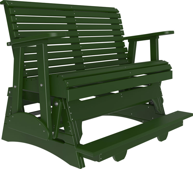LuxCraft Recycled Plastic Counter Height 4' Plain Balcony Glider