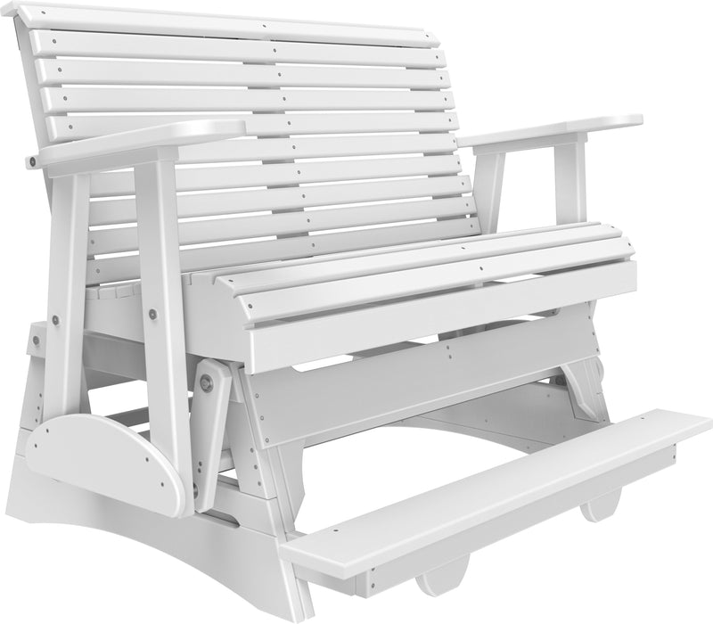 LuxCraft Recycled Plastic Counter Height 4' Plain Balcony Glider