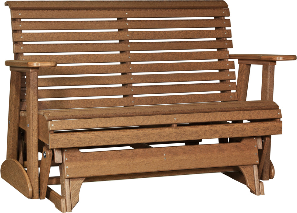 LuxCraft Rollback Recycled Plastic 4ft. Plain Patio Glider
