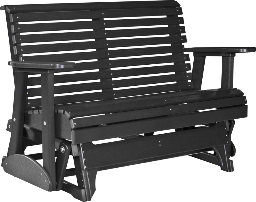 LuxCraft Rollback Recycled Plastic 4ft. Plain Patio Glider