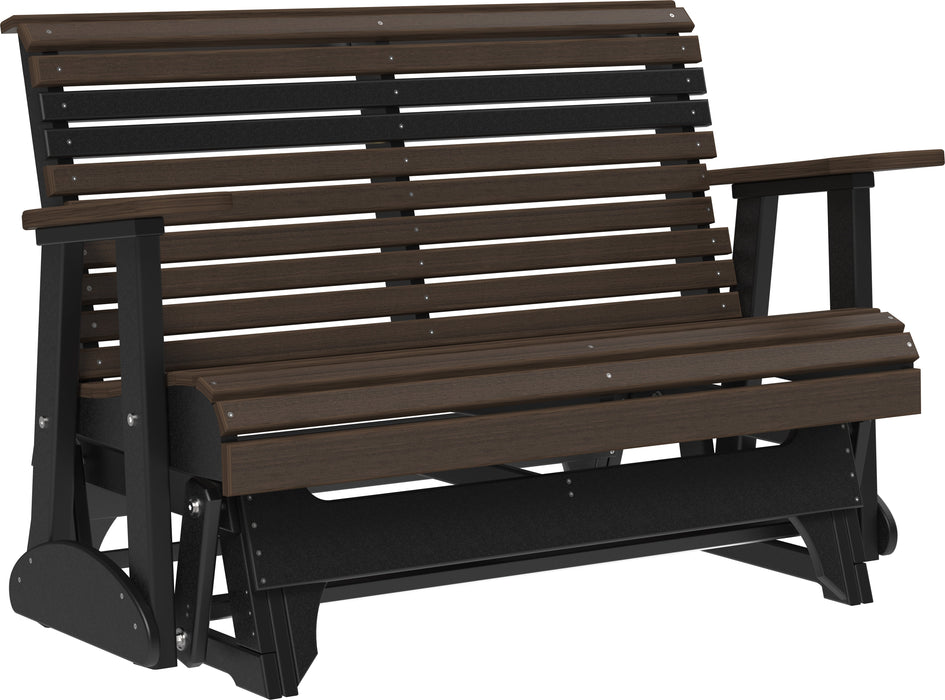 LuxCraft Rollback Recycled Plastic 4ft. Plain Patio Glider