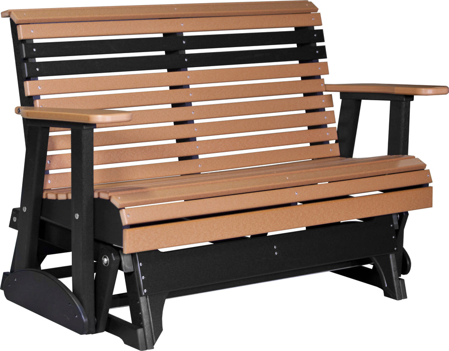 LuxCraft Rollback Recycled Plastic 4ft. Plain Patio Glider