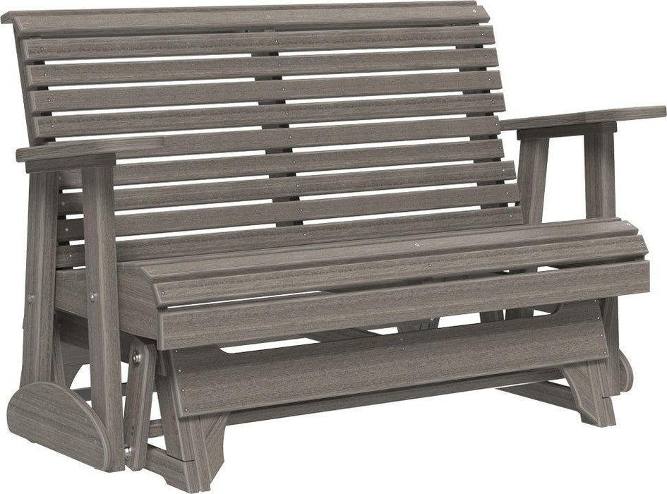 LuxCraft Rollback Recycled Plastic 4ft. Plain Patio Glider
