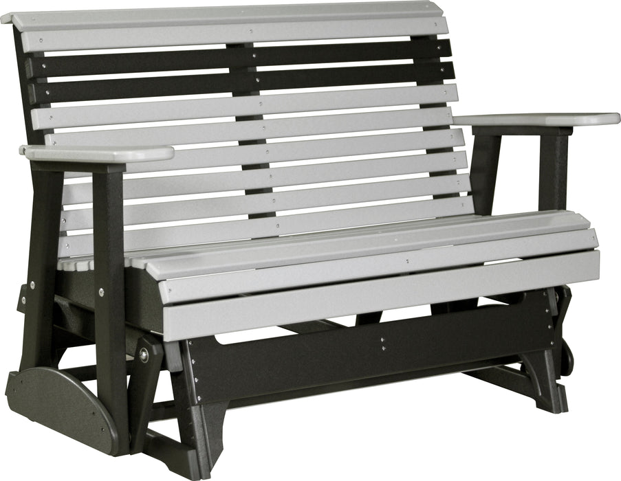 LuxCraft Rollback Recycled Plastic 4ft. Plain Patio Glider