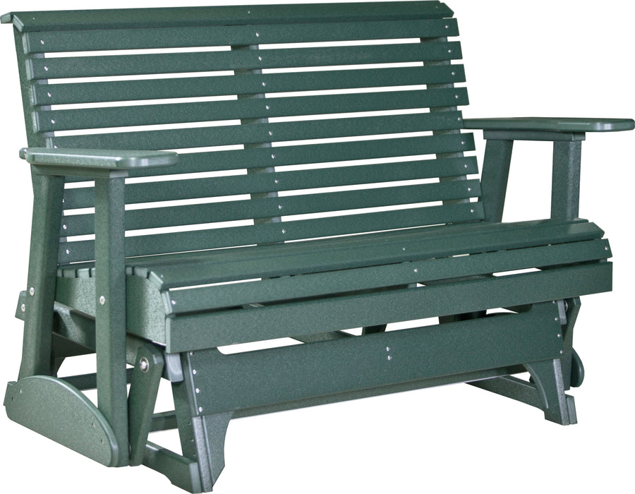 LuxCraft Rollback Recycled Plastic 4ft. Plain Patio Glider