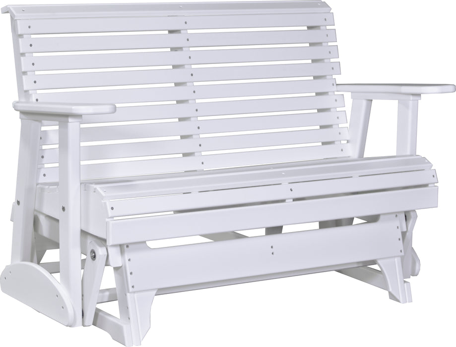 LuxCraft Rollback Recycled Plastic 4ft. Plain Patio Glider