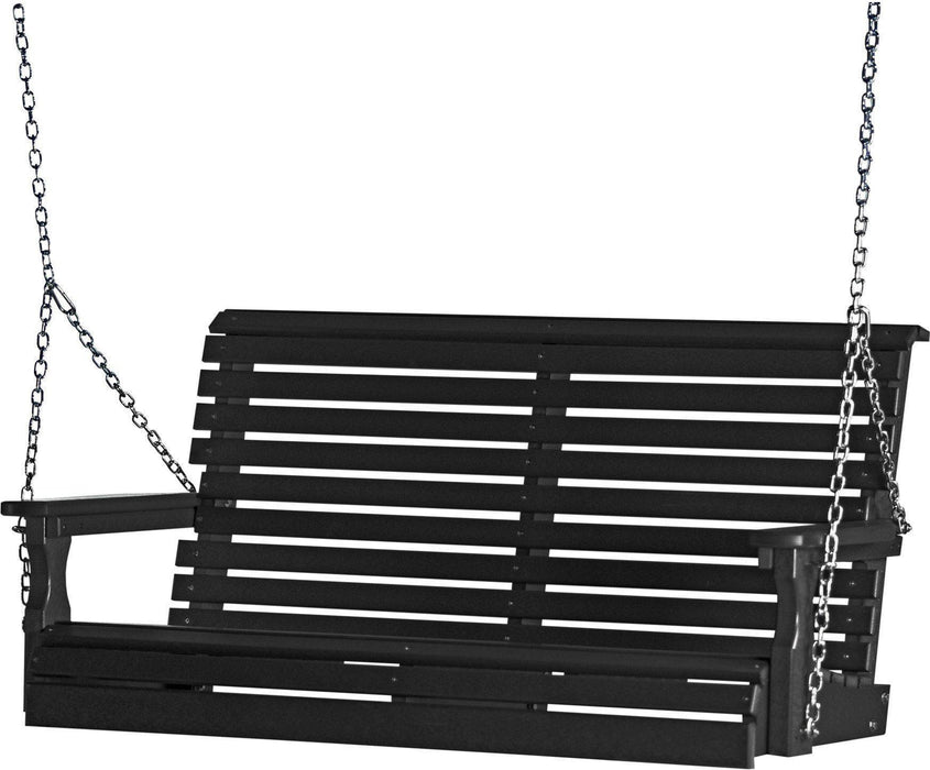 LuxCraft Rollback 4ft. Recycled Plastic Porch Swing